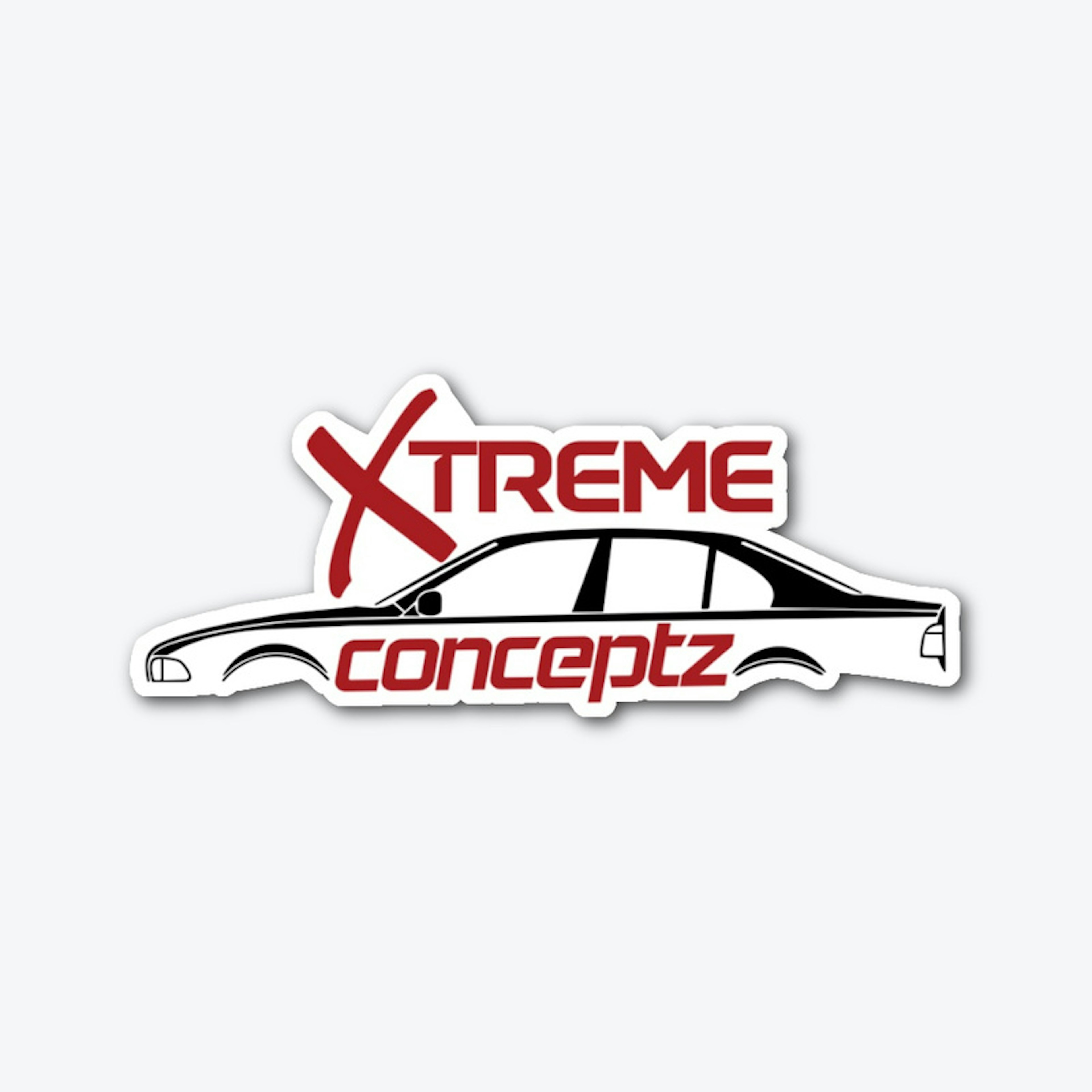 Xtreme Red/Black Logo Sticker
