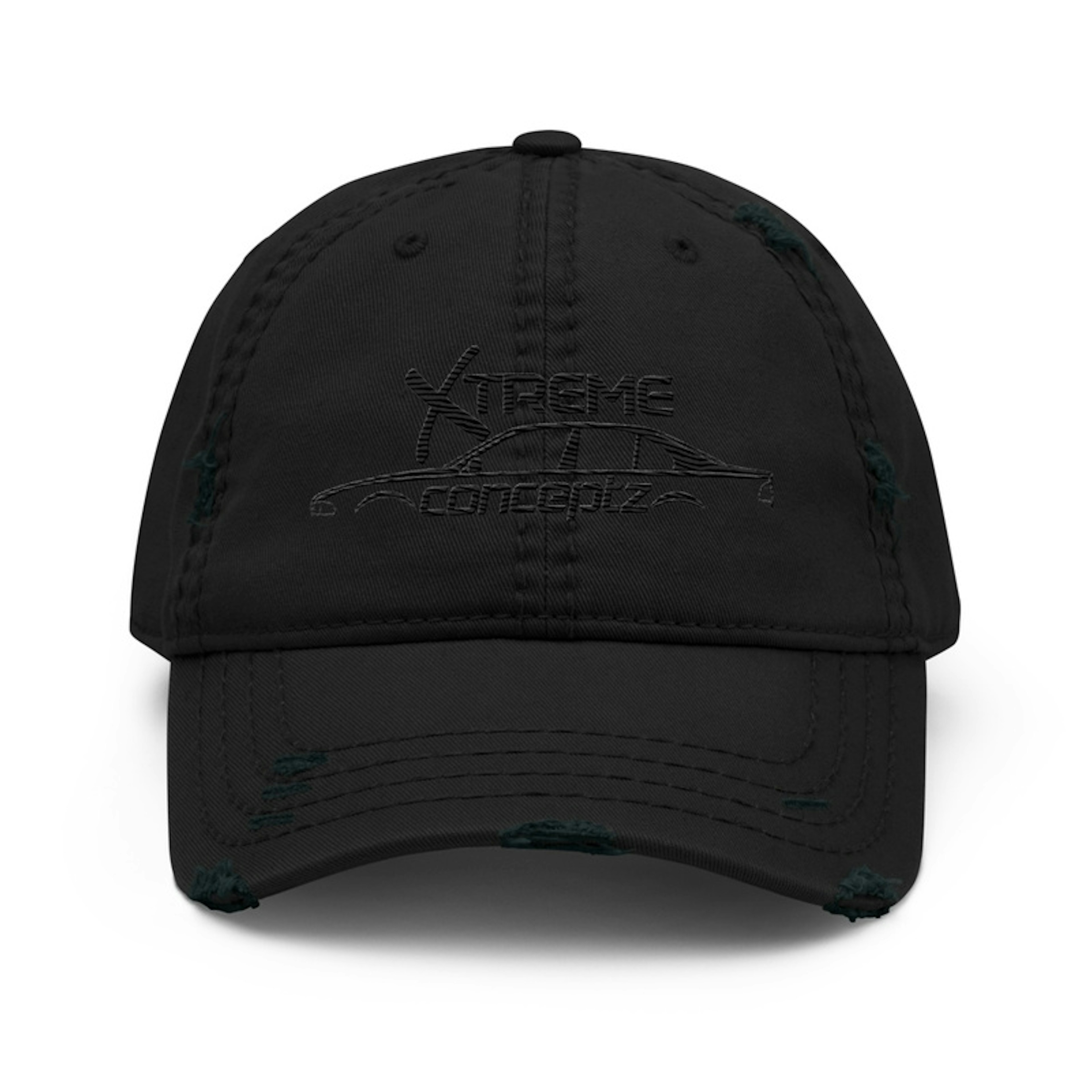 Distressed Blacked Out Xtreme Cap